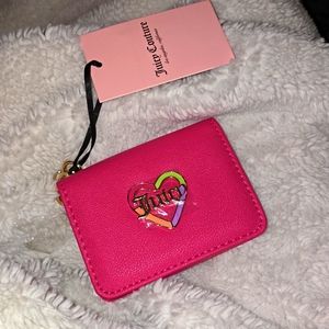 NWT Juicy couture card holder wallet pink